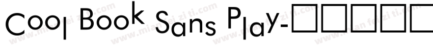Cool Book Sans Play字体转换